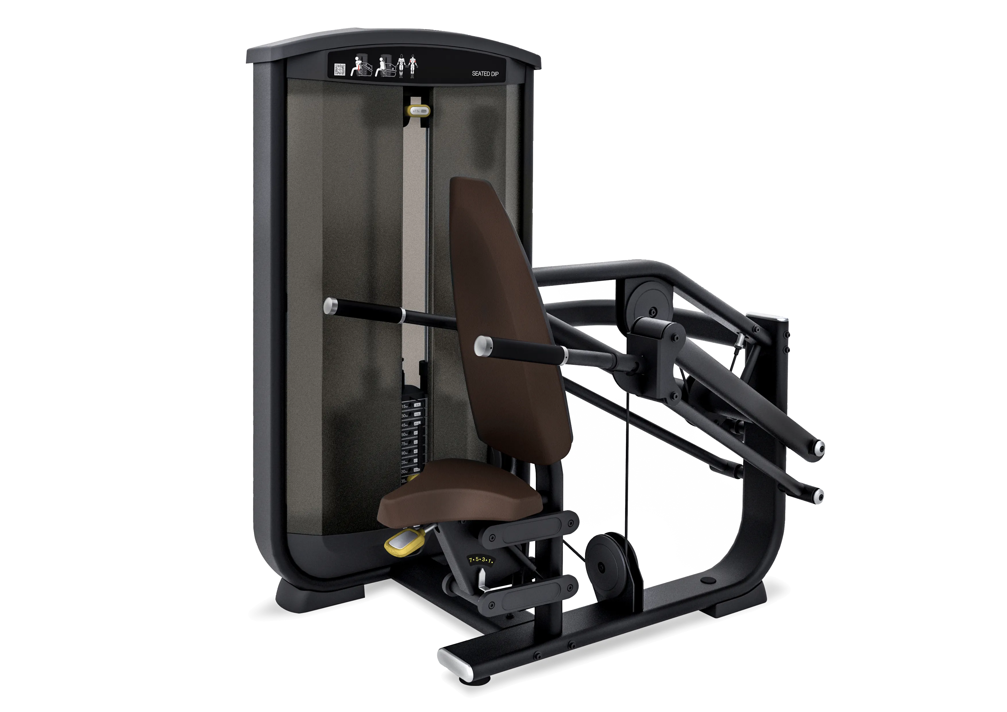 Brug Intenza Ease Line Triceps Press/Seated Dip (vægtstak: 102 kg) til en forbedret oplevelse